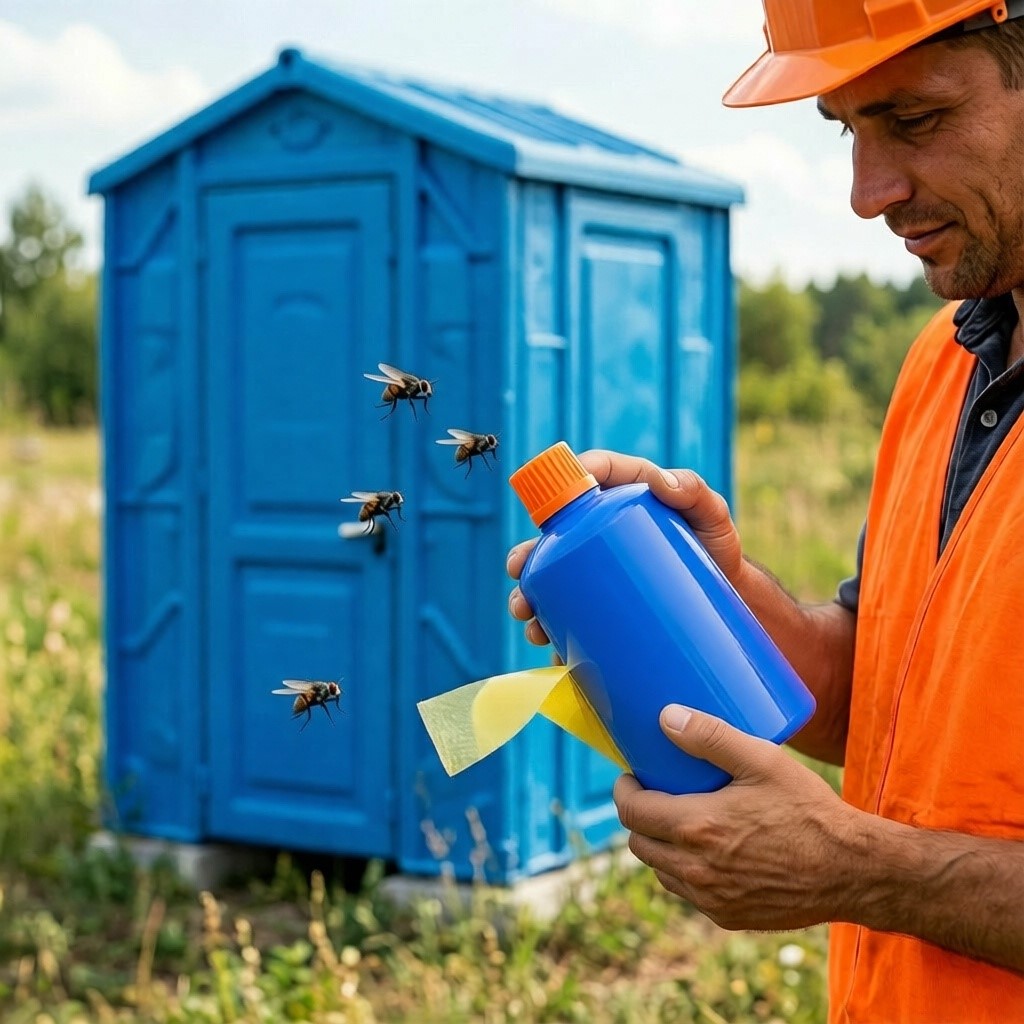 Как убрать запах из биотуалета летом: средства от мух